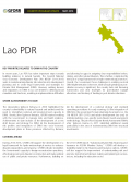Country Program Update: Lao PDR