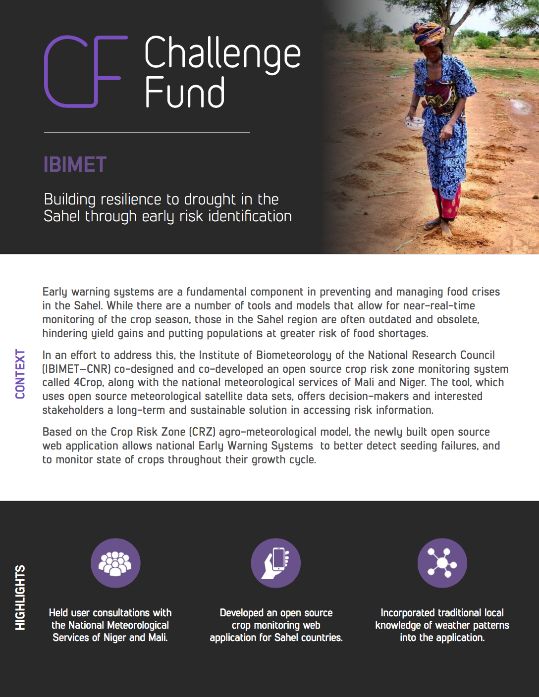 Building resilience to drought in the Sahel through early risk identification