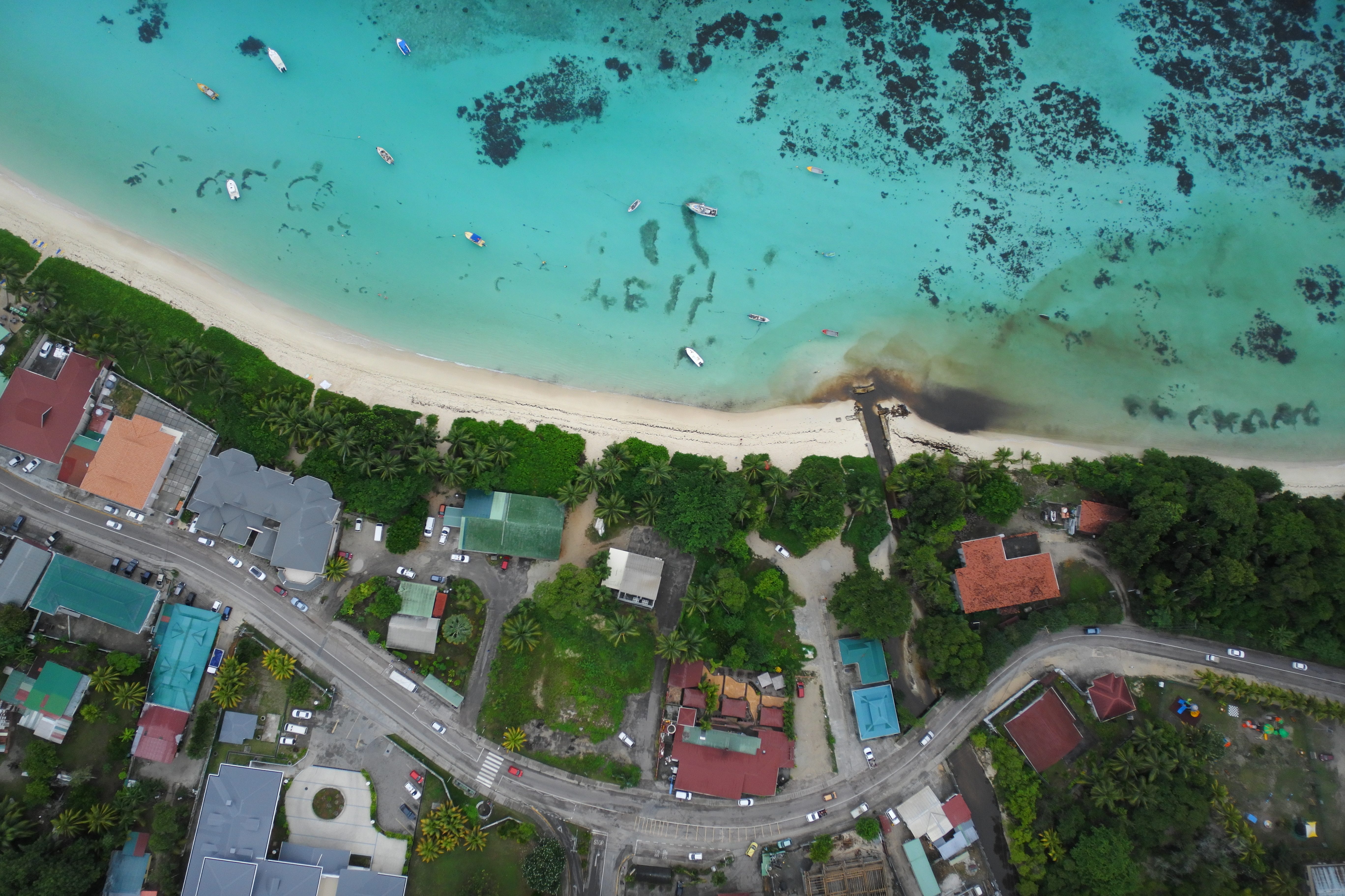 Seychelles aerial view