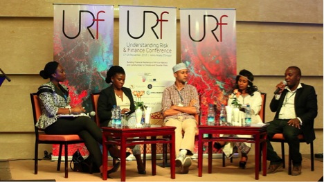 Participants discuss resilience at the Understanding Risk and Finance conference in Addis Ababa, Ethiopia.