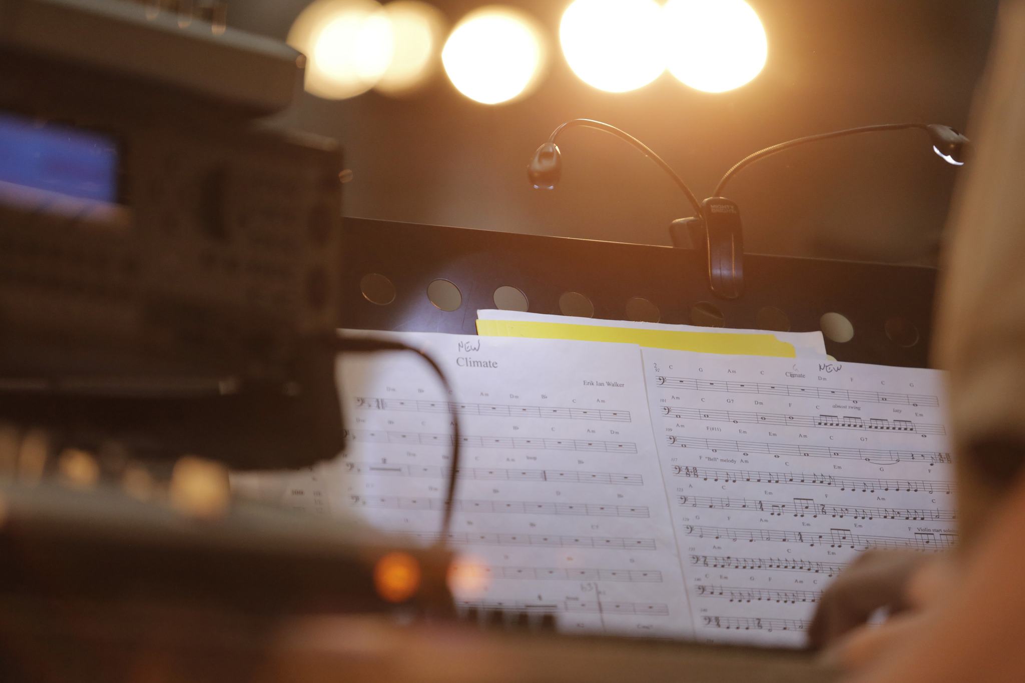 The score from the Climate Music Project performance.