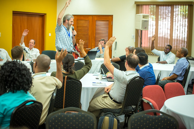 Participants attending one of the breakout sessions at UR Caribbean.