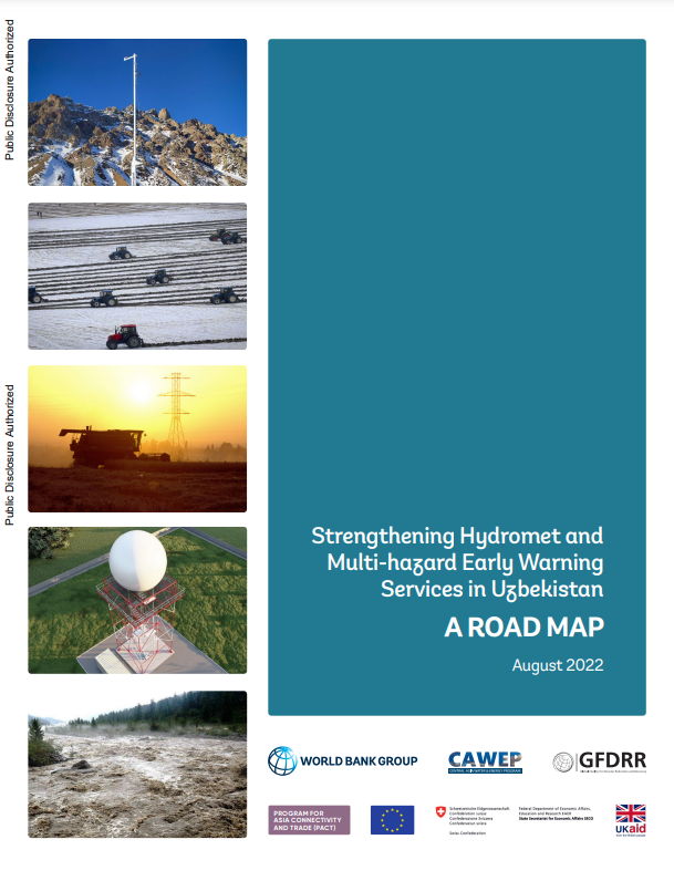 The road map presents a potential pathway to strengthen Uzbekistan’s national hydrometeorological (hydromet) and multi-hazard early warning systems and services, based on the needs of the user community. It is based on a technical evaluation and assessment of the needs and capacities of Uzhydromet which, as the main service provider in Uzbekistan, issues meteorological and hydrological information, forecasts and warnings.