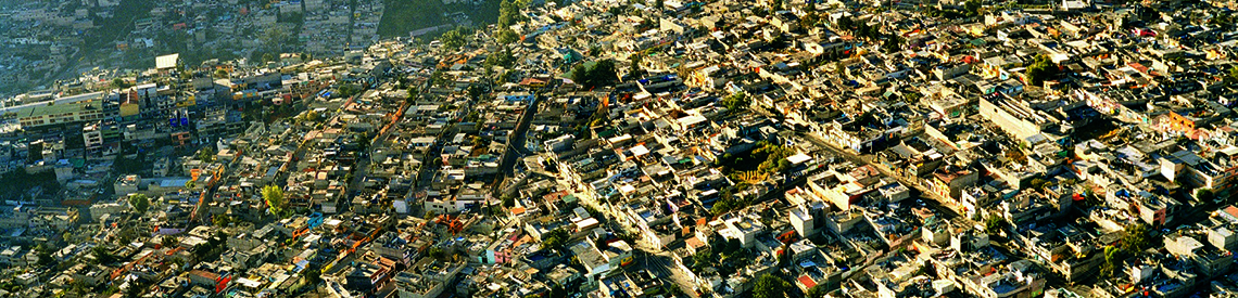 aerial view of Mexico City