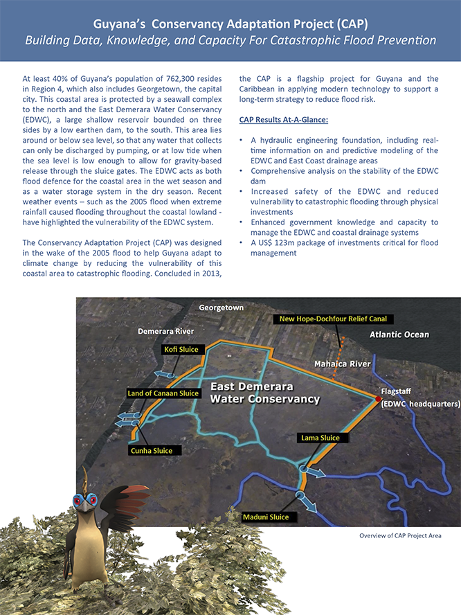 Brochure: Managing Flood Risk in Guyana The Conservancy Adaptation Project 2008-2013