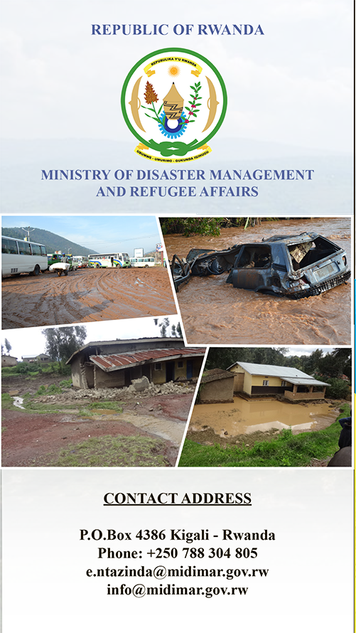 Brochure: Development of Comprehensive (National and Local) Disaster Risk Profiles for enhancing Disaster Management in Rwanda Project (MIDIMAR Rwanda)