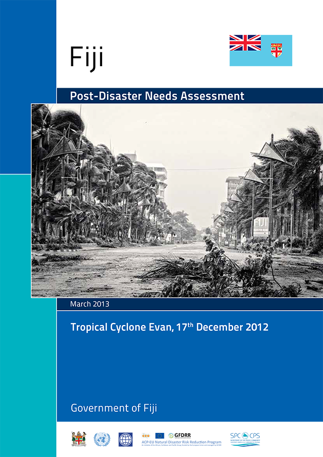 Évaluation des besoins suite à une catastrophe aux iles Fidji (PDNA) Cyclone Evan 2012