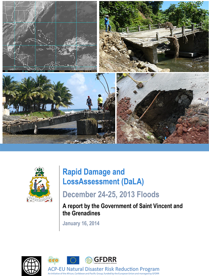 Inondations et glissements de terrain à Saint-Vincent-et-les-Grenadines en 2013