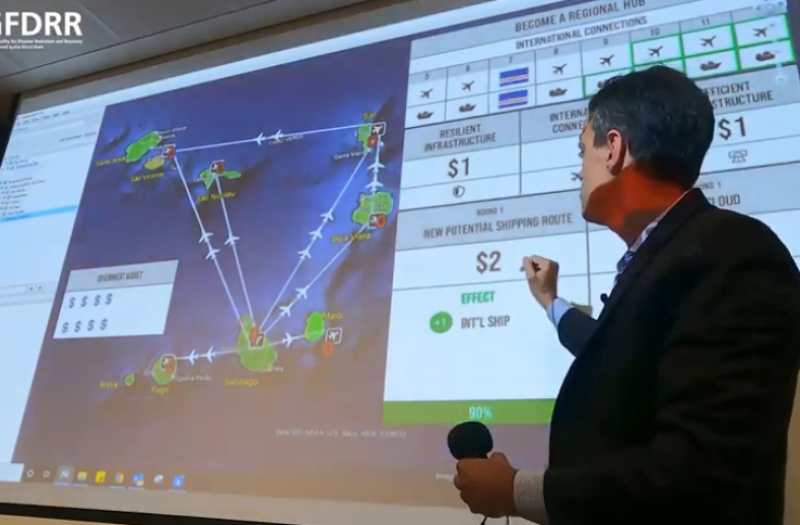 Simulating decision making to promote disaster resilience in Cabo Verde