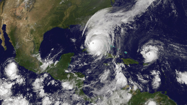 Hurricanes over the Caribbean
