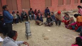 Farmers in Nepal’s Kavre District Nepal discuss use of hydromet information