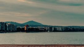 A coastal view of Thessaloniki, Greece.