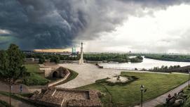 Kalemegdan, Belgrade - Storm over Belgrade in 2012