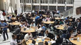 Mappers in action at the OpenDRI mapathon at the World Bank (Photo Credit: GFDRR)