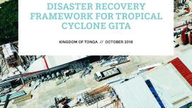 Disaster Recovery Framework for Tropical Cyclone Gita in Tonga