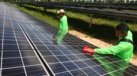 Thailand’s Korat 1 solar power station, owned by IFC client Solar Power Co.