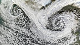 Storms over Iceland (NASA)