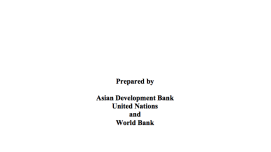 India Post Tsunami Recovery Program Preliminary Damage and Needs Assessment This is the cover for the india pda