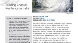 Stories of Impact: Building Coastal Resilience in India This is the cover for the stories of impact on India