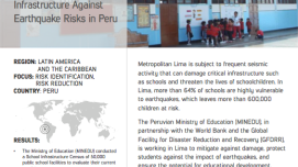 Stories of Impact: Protecting School Infrastructure against Earthquake Risks in Peru This is the cover for the stories of impact on peru