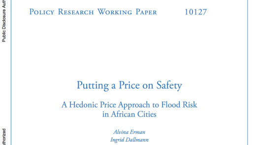Putting a Price on Safety: A Hedonic Price Approach to Flood Risk in African Cities