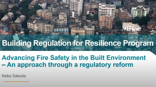 Advancing Fire Safety in the Built Environment - An approach through a regulatory reform