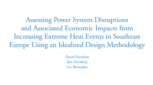 Assessing Power System Disruptions and Associated Economic Impacts from Extreme Heat Events in Southeast Europe