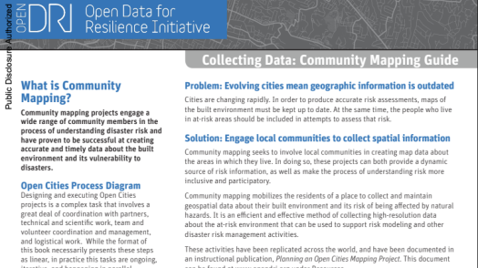 Collecting Data: Community Mapping Guide