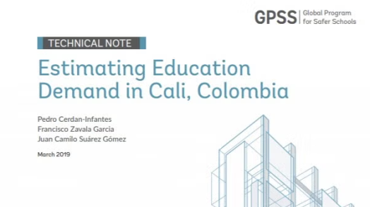Technical Note: Estimating Education Demand in Cali, Colombia