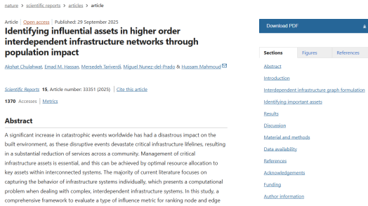 Identifying influential assets in higher order interdependent infrastructure networks through popula