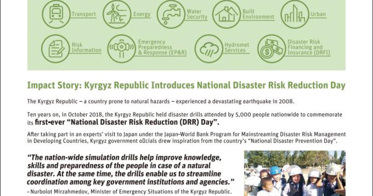 Japan-World Bank Program for Mainstreaming Disaster Risk Management in ...