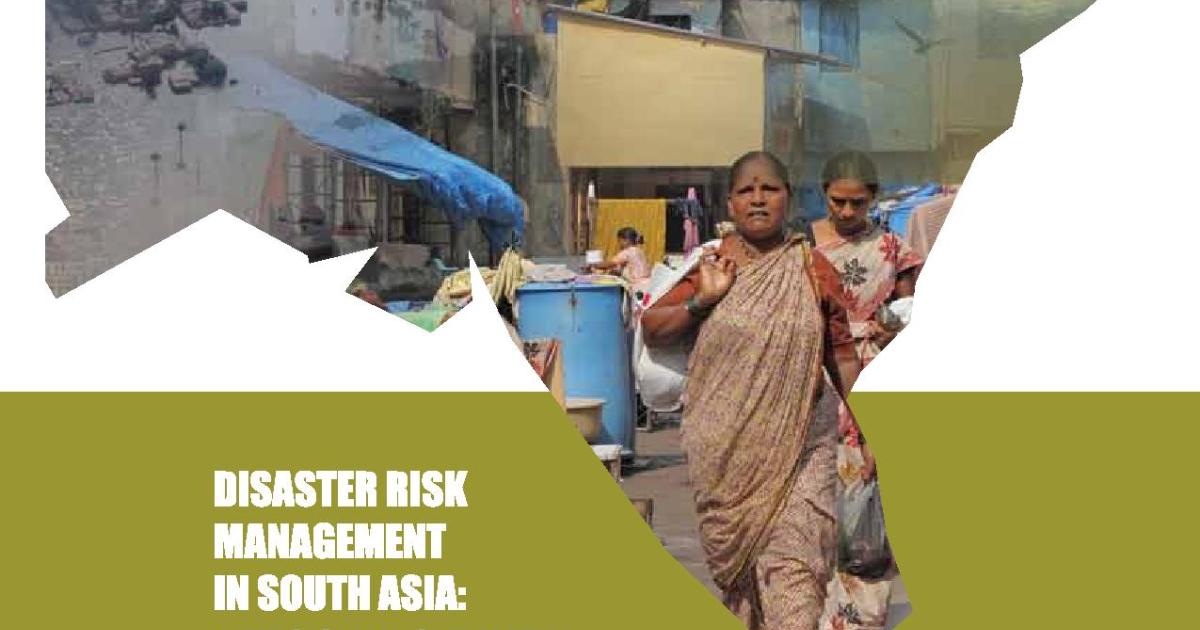 Disaster Risk Management in South Asia - A Regional Overview (2013 ...