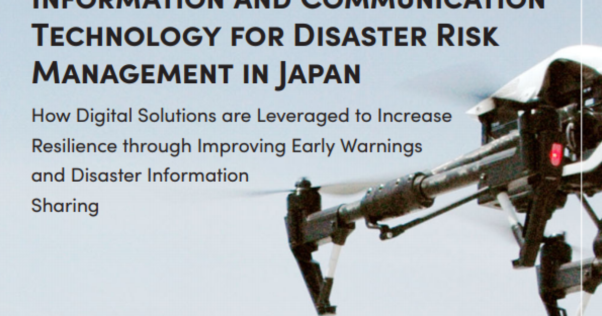 ICT for Disaster Risk Management in Japan | GFDRR | GFDRR