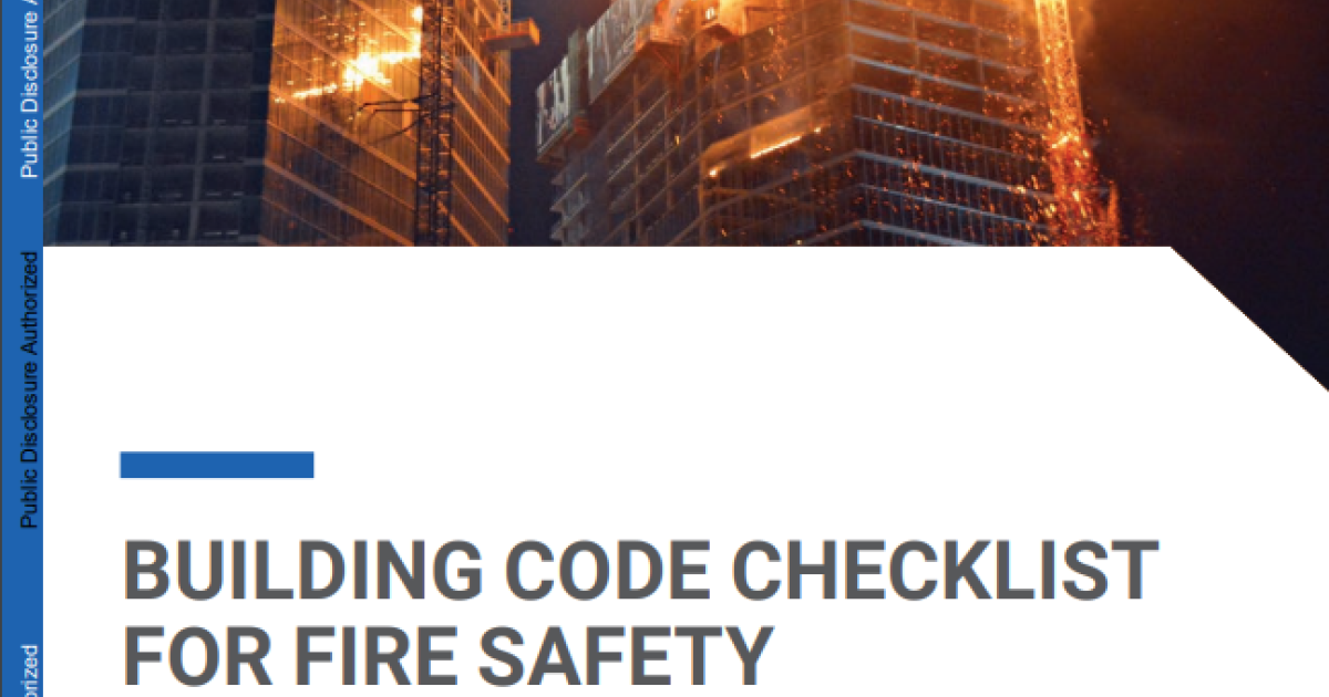 Standard Safe Building Code Building Code Checklist for Fire Safety | GFDRR | GFDRR