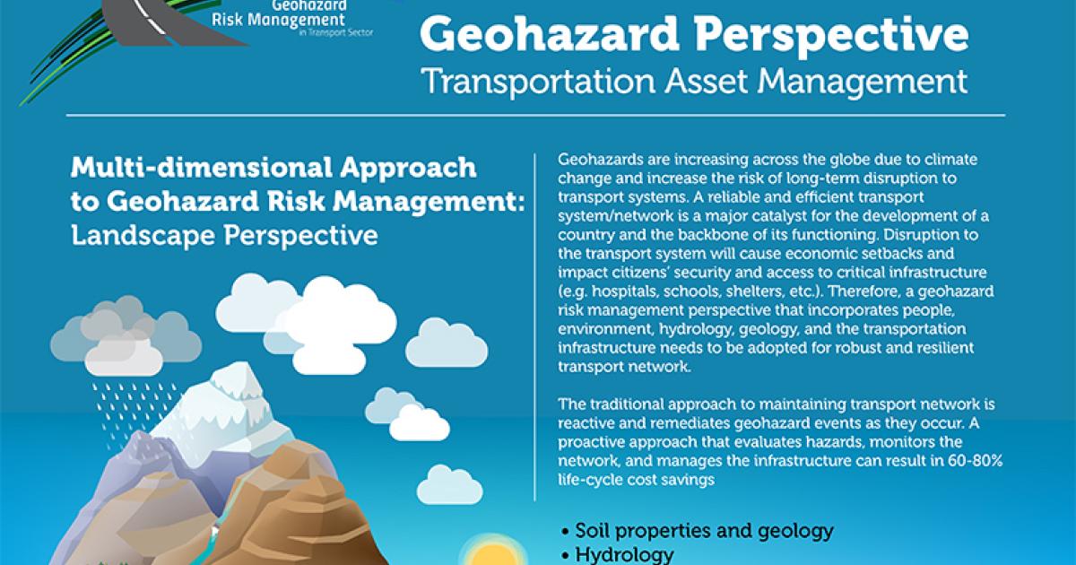 Geohazard Risk Matrix How to Manage the Risks Caused by Geohazards? | GFDRR | GFDRR