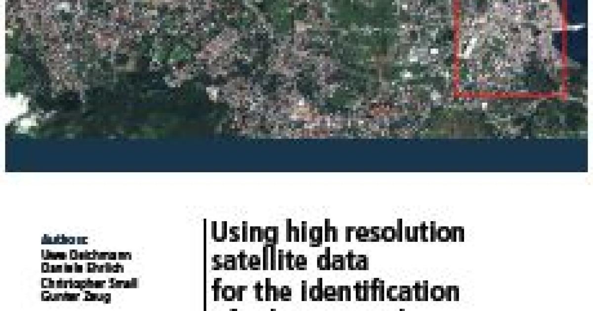 Using High Resolution Satellite Data for Identification of Urban ...