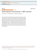 Flood exposure and poverty in 188 countries