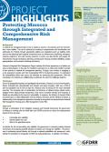 This is the cover image for "Protecting Morocco through Integrated and Comprehensive Risk Management."