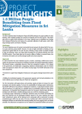 This is the cover image for "1.6 Million People Benefitting from Flood Mitigation Measures in Sri Lanka."