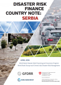 This is the cover for the Disaster Risk Finance Country Note on Serbia