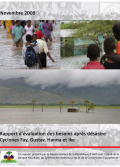 Rapport d'évaluation des Besoins Après Désastre Cyclones Fay, Gustav, Hanna et Ike