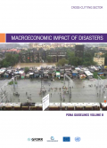 This is the cover for the pdna guidelines volume b macroeconomic impact of disasters