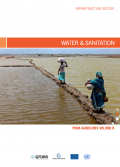 This is the cover for the pdna guidelines volume b water and sanitation