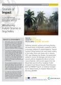 This is the cover for the stories of impact on seychelles