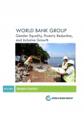 This is the cover for the World Bank Group's Gender Strategy 2016-2013